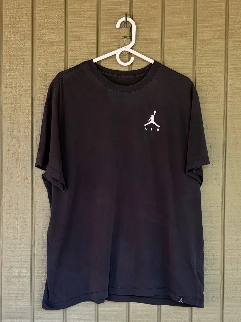 Nike Air Jordan Jumpman Embroidered Logo Tee Black XXL Flaw